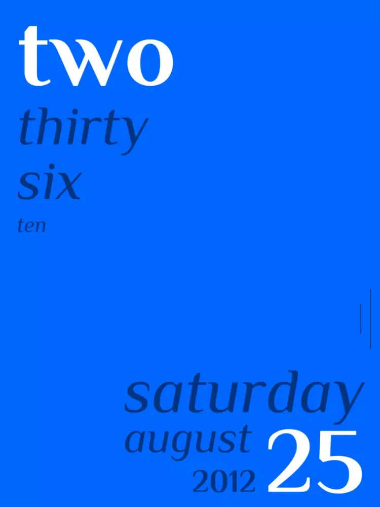 ภาพหน้าจอของ Tock - Text Clock iPad 