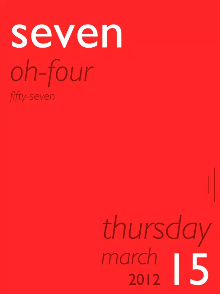 ภาพหน้าจอของ Tock - Text Clock iPad 