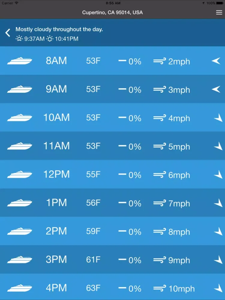 Boat Weather iPad 應用截圖