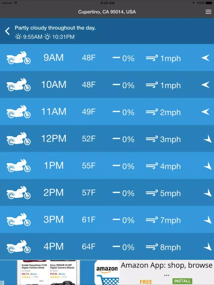 Screenshot di Motorcycle Weather iPad 