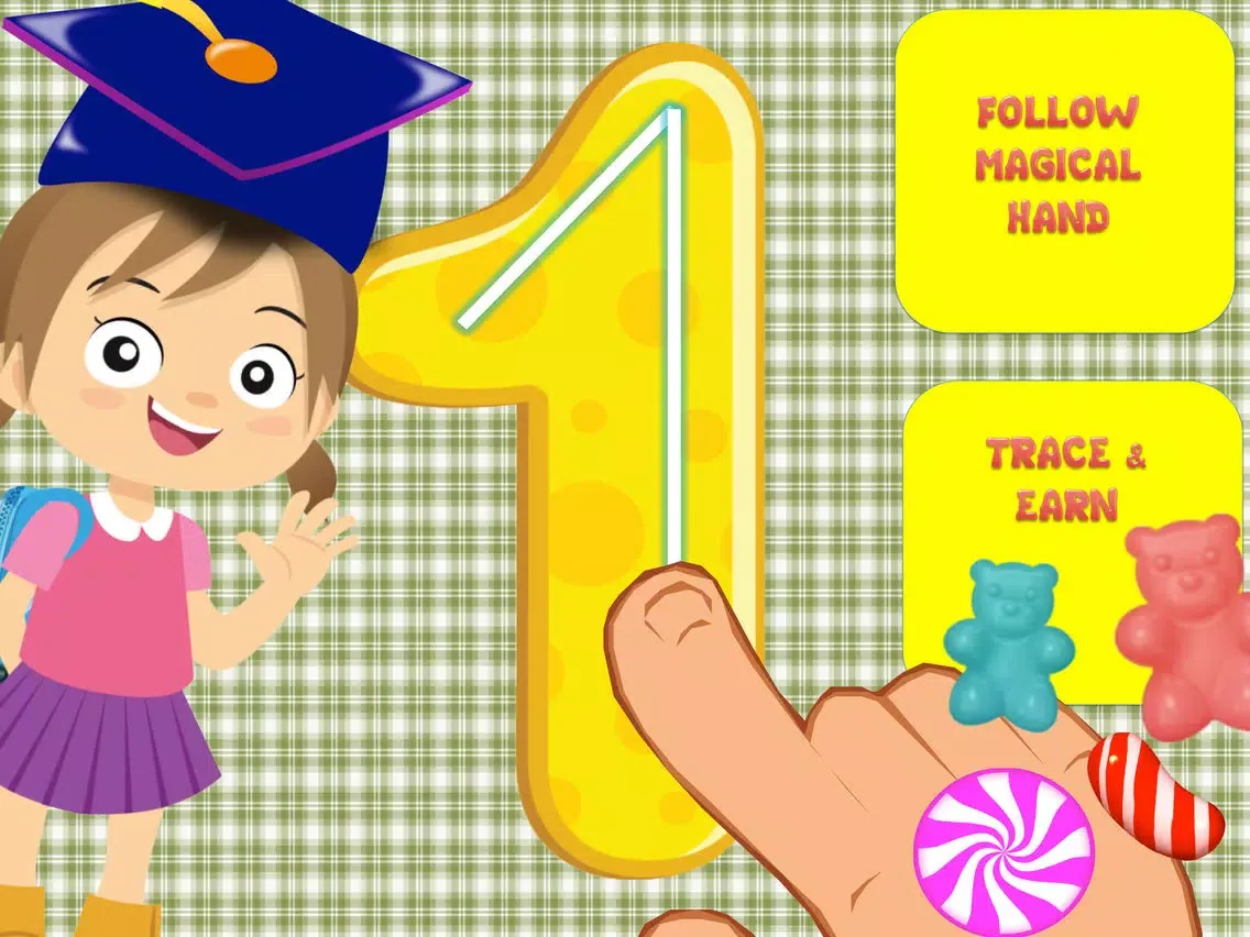 Capturas de tela do Kids love tracing pace game-number sense 1 to 10 iPad 
