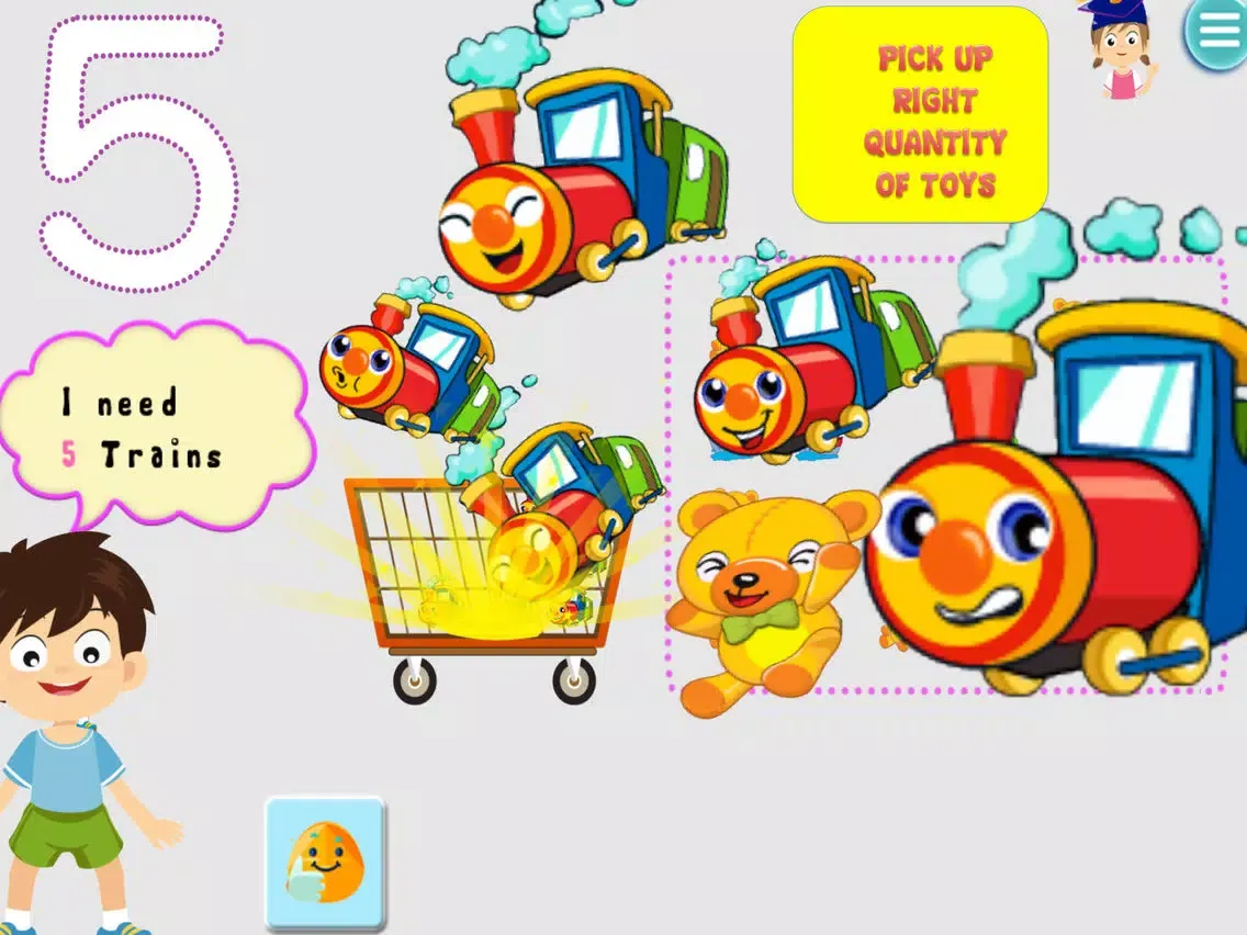 Capturas de tela do Kids love tracing pace game-number sense 1 to 10 iPad 