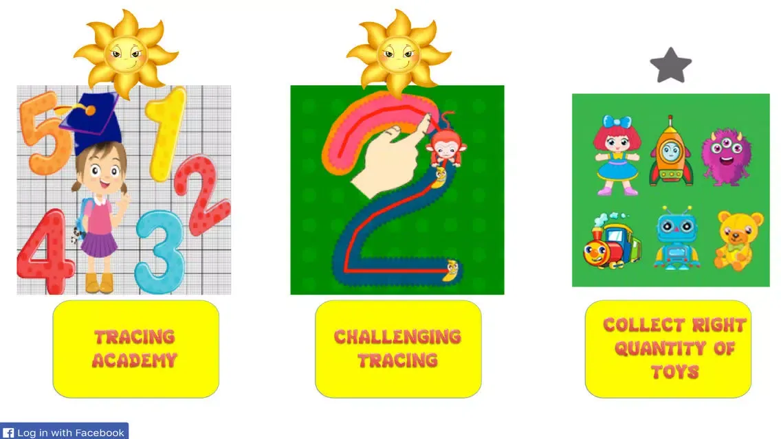 Capturas de tela do Kids love tracing pace game-number sense 1 to 10