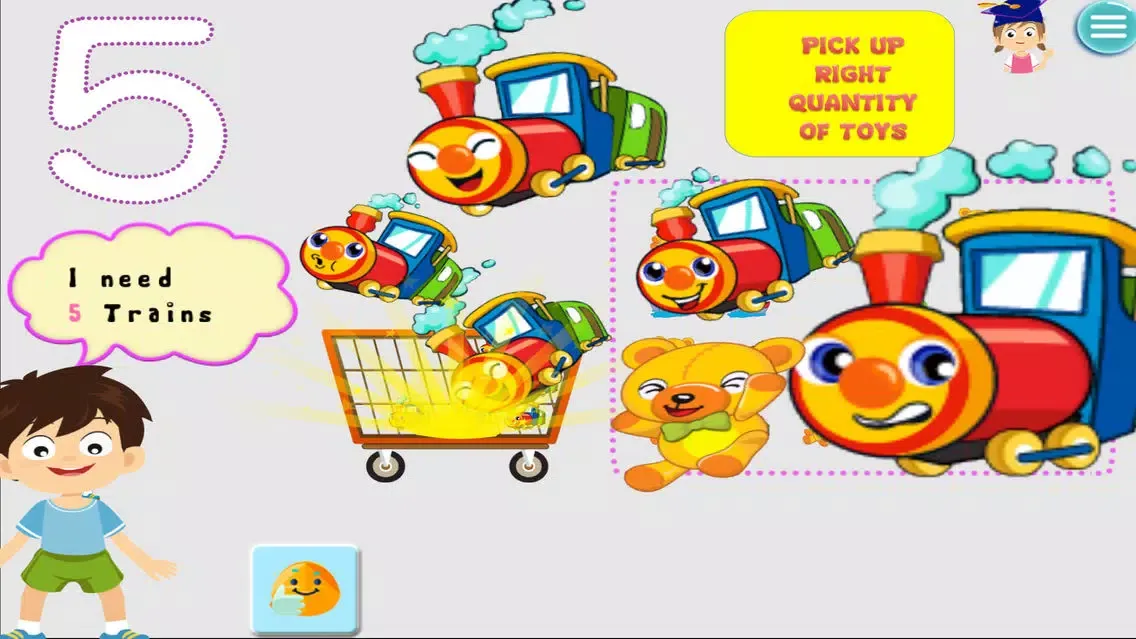Capturas de tela do Kids love tracing pace game-number sense 1 to 10