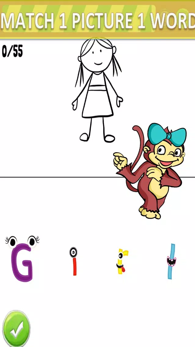 Endless Reading Matching Game سکرین شاٹس