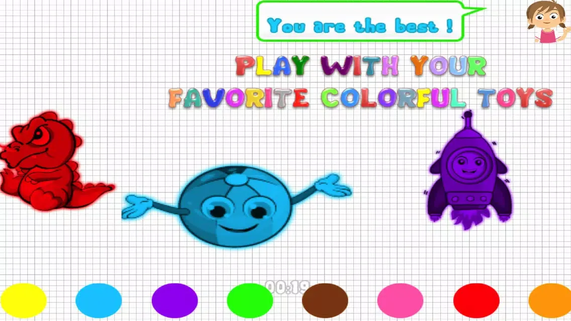 Zrzuty ekranu Color Game for kids:memorize toys and their colors