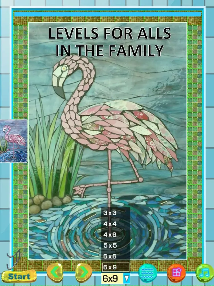 Ảnh chụp màn hình của Jigsaw Puzzle Mozaic game iPad 