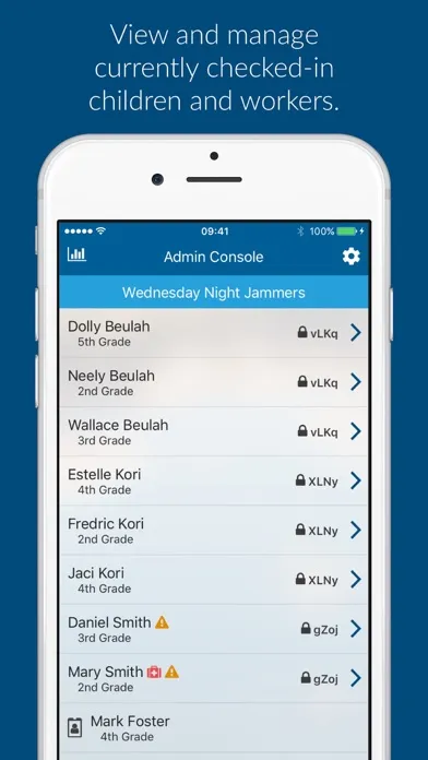 Tangkapan layar KidCheck Admin Console