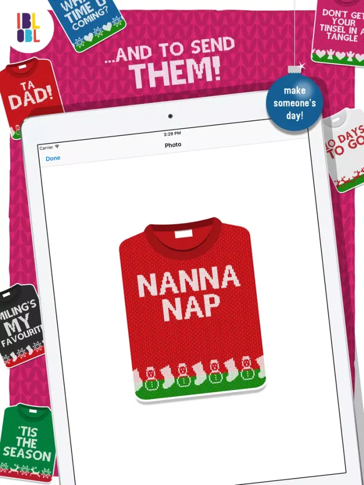 Christmas Jumpers for iMessage iPad  سکرین شاٹس