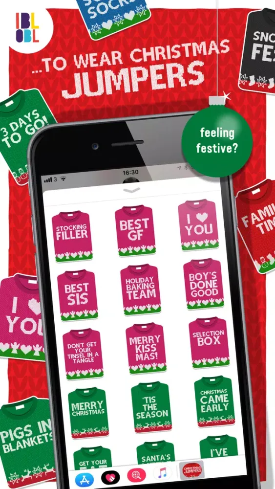 Christmas Jumpers for iMessage سکرین شاٹس