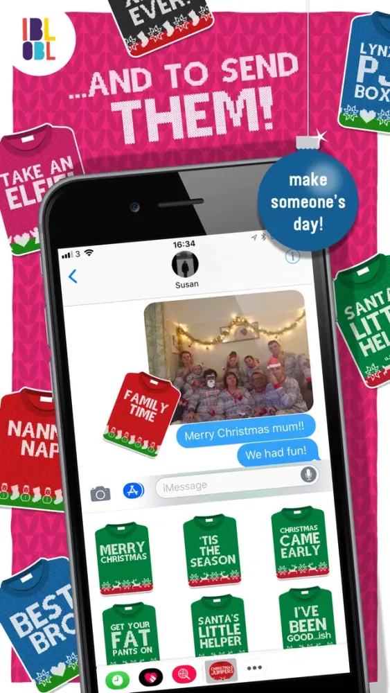 Christmas Jumpers for iMessage سکرین شاٹس