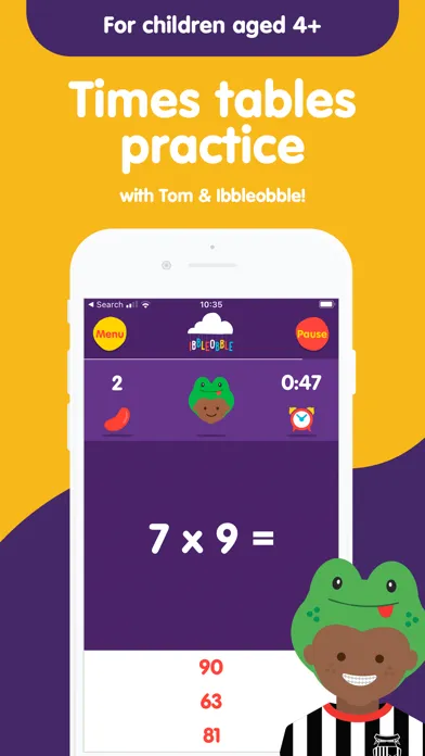 Screenshot di Multiplication with Ibbleobble