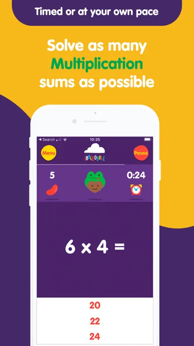 Screenshot di Multiplication with Ibbleobble
