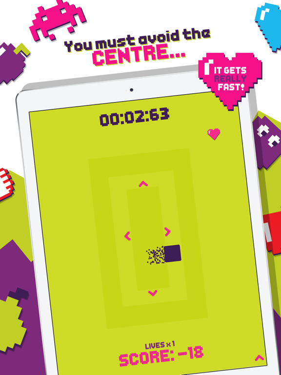 Pixel Dash - Test Your Reaction Speed Game iPad  スクリーンショット