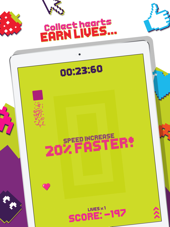Pixel Dash - Test Your Reaction Speed Game iPad  スクリーンショット