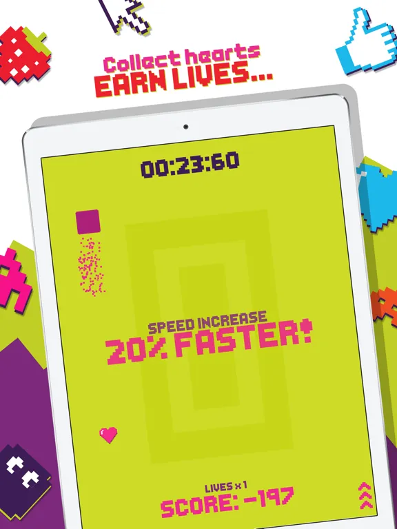Pixel Dash - Test Your Reaction Speed Game iPad 應用截圖