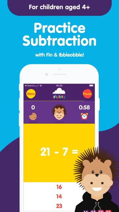 Subtraction Math : Ibbleobble Ekran Görüntüleri