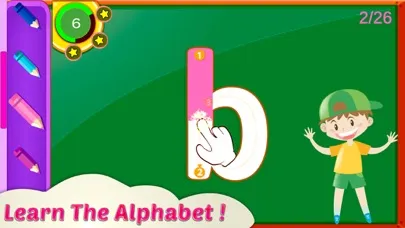 Capturas de tela do ABC Coloring and Tracing
