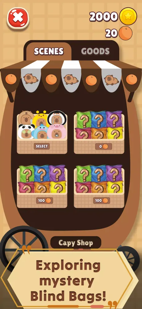 Capybara's Blind Bags应用截图