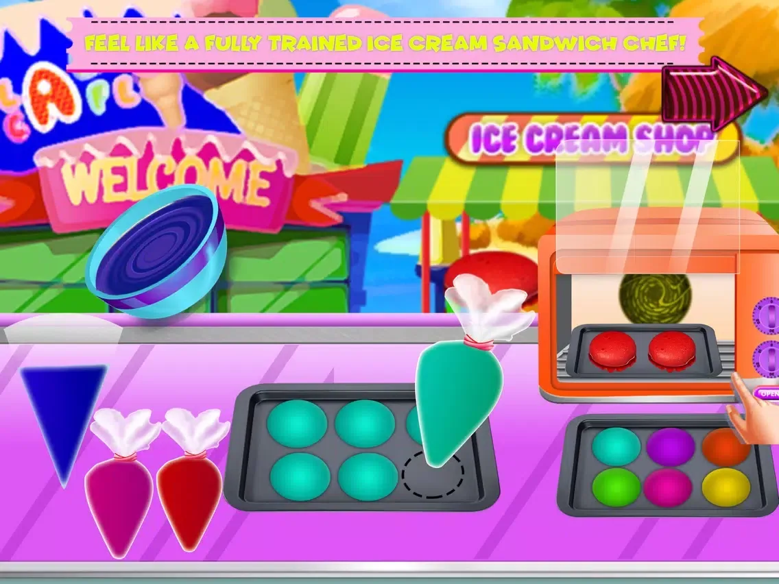 Ice Cream Sandwich Making iPad  سکرین شاٹس