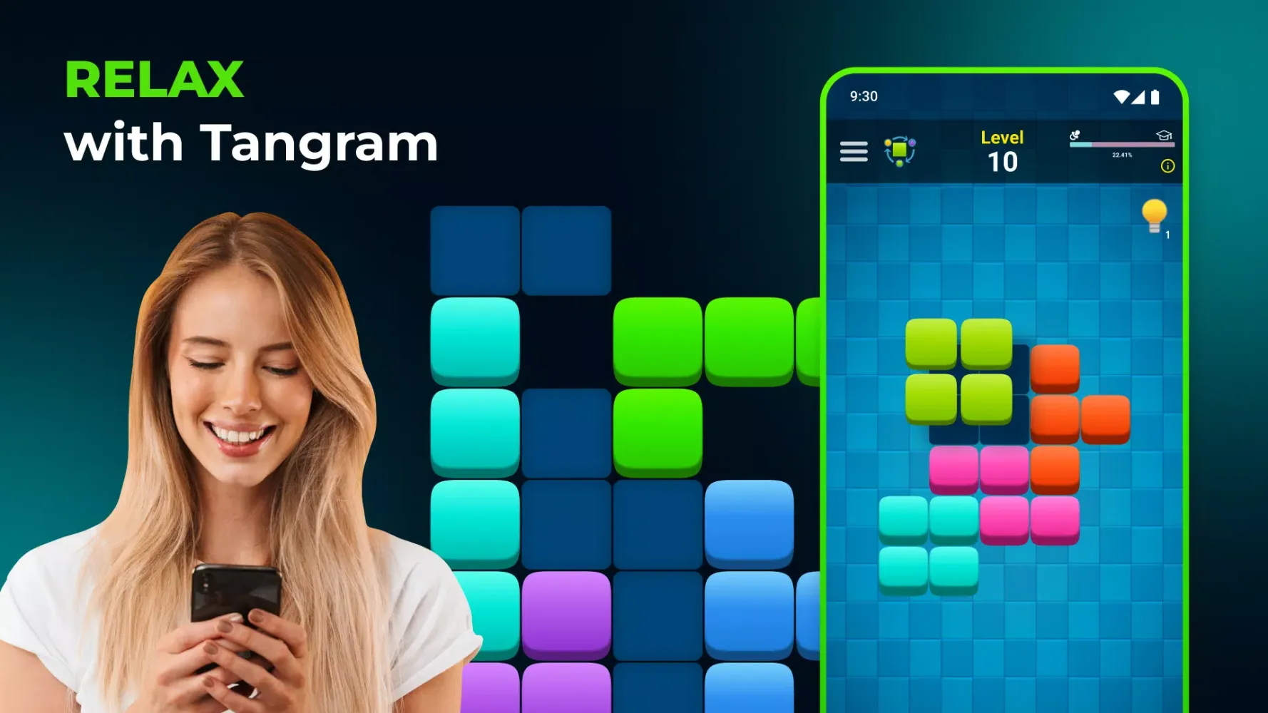 Capturas de pantalla de Tangram Puzzle Game 3 in 1