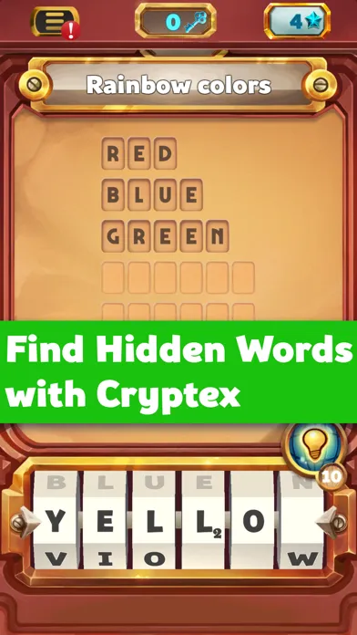 Tangkapan skrin Word Cryptex