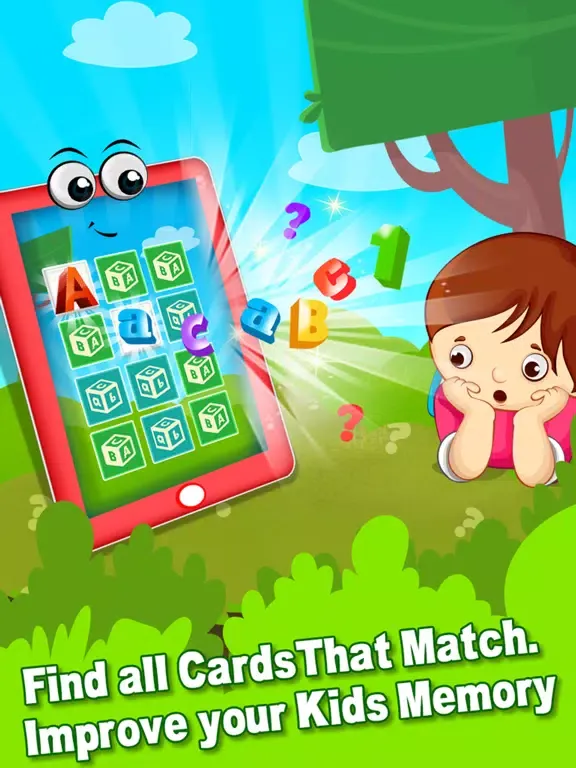 ABC 123 Memory Games - Flash Card Game iPad 應用截圖