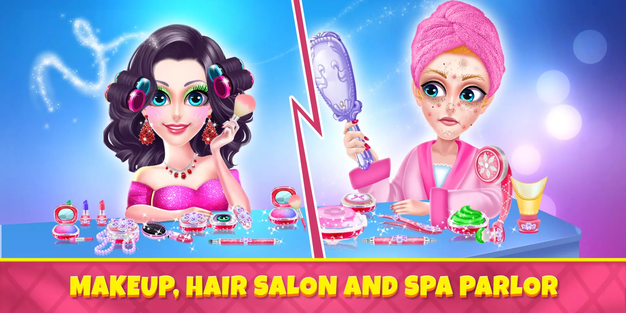 Girls Makeover Salon Dash Game Screenshots