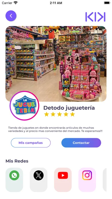 Ảnh chụp màn hình của KIK - Influencer Marketing