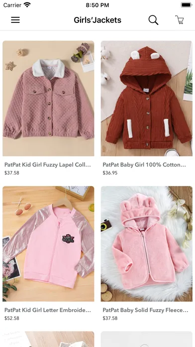 Zrzuty ekranu Kids Clothing Shop Shopping