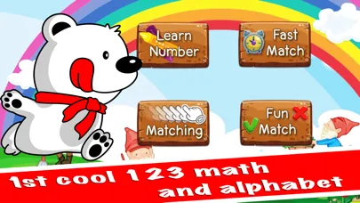1st cool 123 math and alphabet - kindergarten kids educational games应用截图