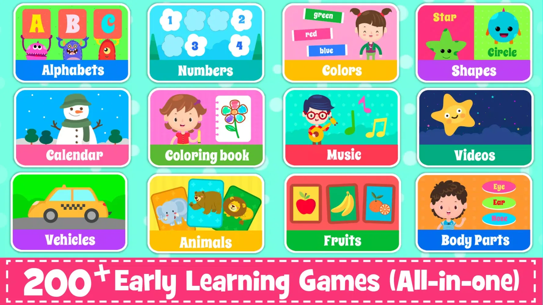 Kids Preschool Learning Games Screenshots