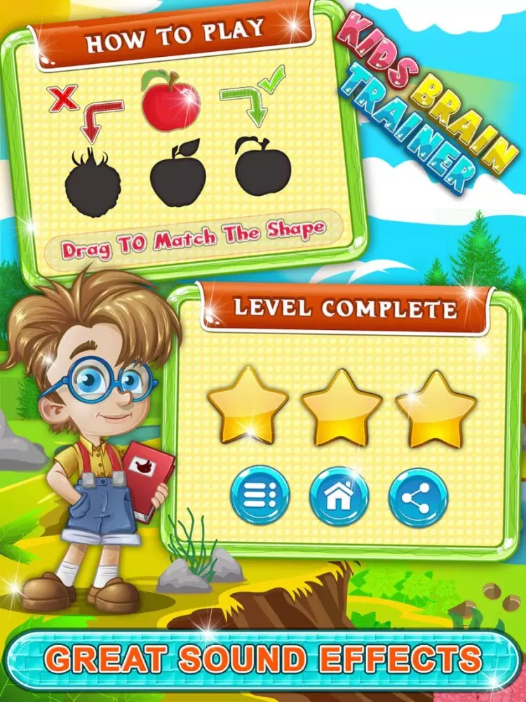 Toddler Brain Trainer Puzzle iPad  スクリーンショット