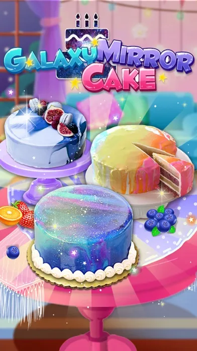 Capturas de tela do Galaxy Mirror Glaze Cake