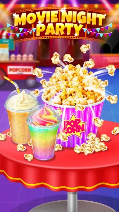 ภาพหน้าจอของ Crazy Movie Night Food Party