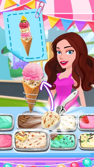 Tangkapan skrin Frozen Ice Cream Shop