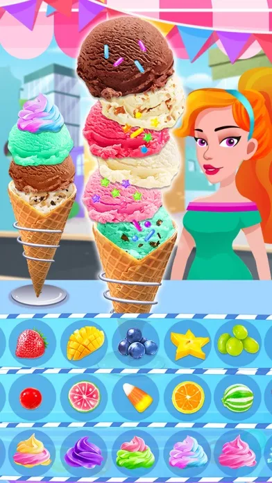 Tangkapan skrin Frozen Ice Cream Shop