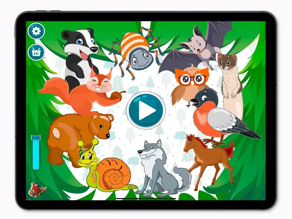 تصاویر KidsDi: Forest animals puzzle iPad 