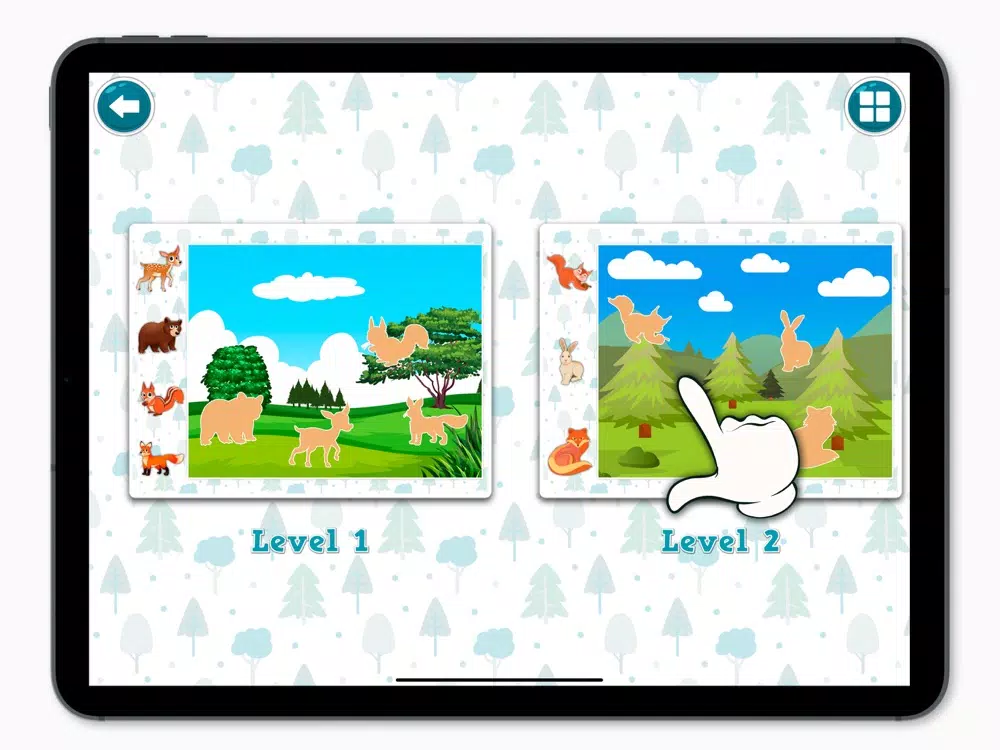 Capturas de tela do KidsDi: Forest animals puzzle iPad 