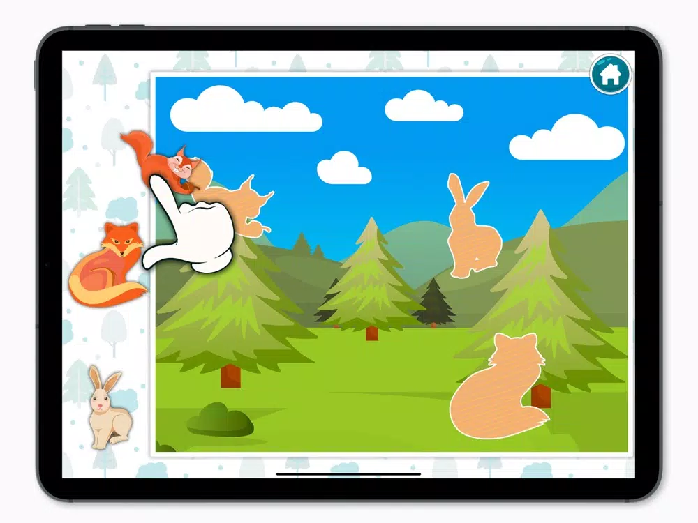 Capturas de tela do KidsDi: Forest animals puzzle iPad 
