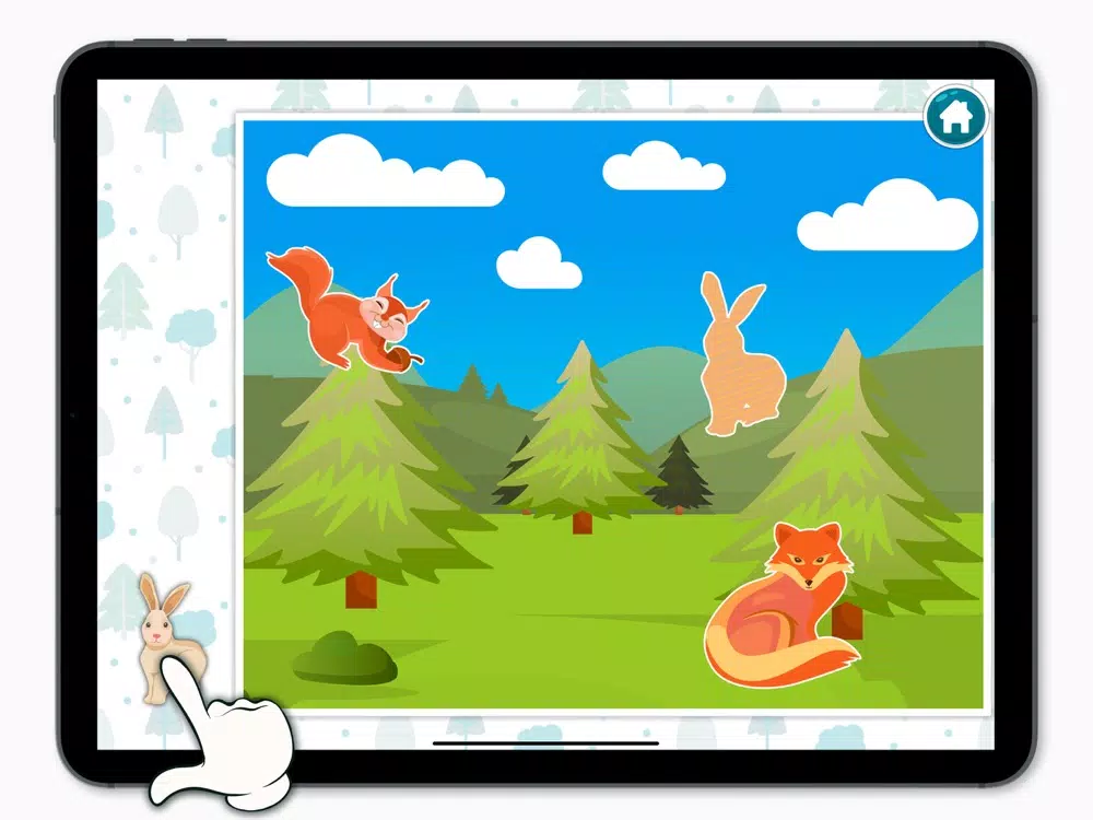 Capturas de tela do KidsDi: Forest animals puzzle iPad 