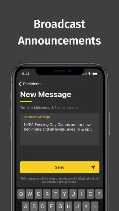 Capturas de pantalla de Kidsee: Parent-Coach Messaging