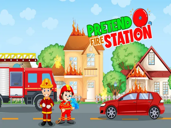 Ảnh chụp màn hình của Pretend Play Fire Station Game iPad 