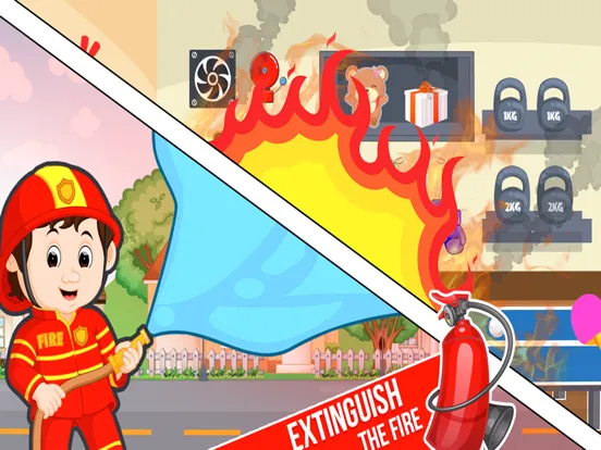 Ảnh chụp màn hình của Pretend Play Fire Station Game iPad 
