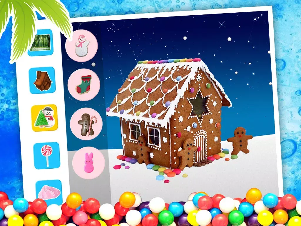 Gingerbread House Maker - Free! iPad 應用截圖