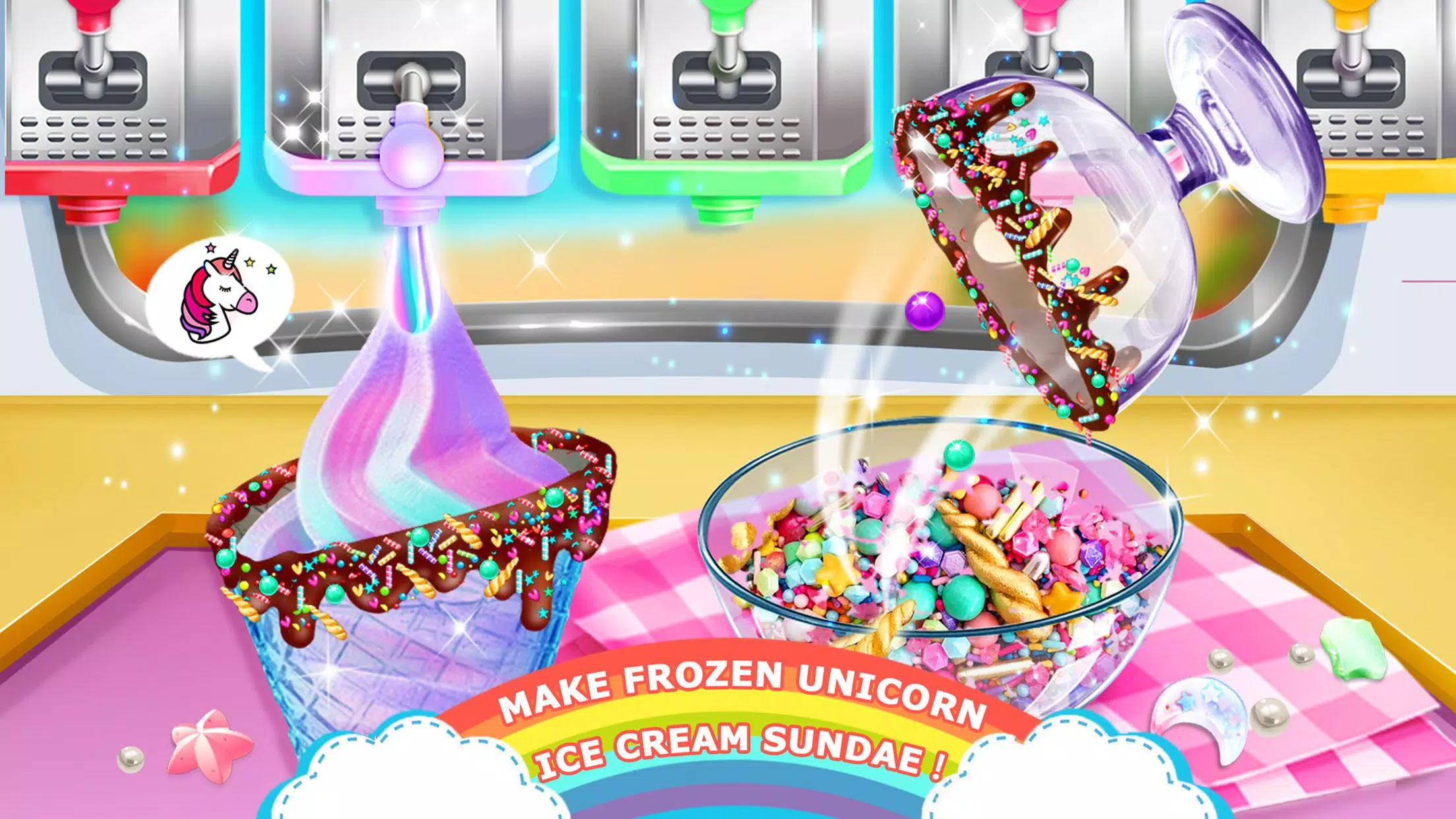Unicorn Chef Ice Cooking Games应用截图