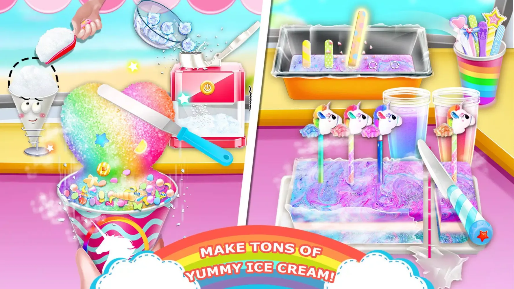 Unicorn Chef Ice Cooking Games應用截圖