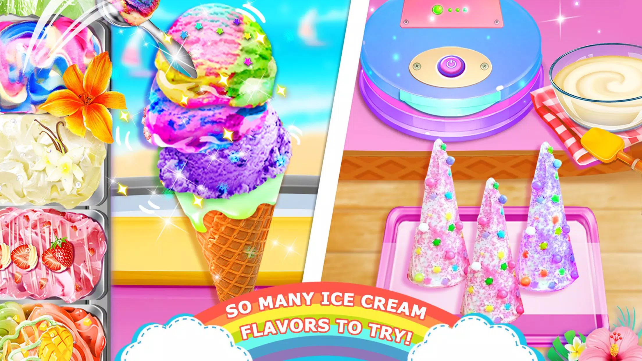 Unicorn Chef Ice Cooking Games应用截图