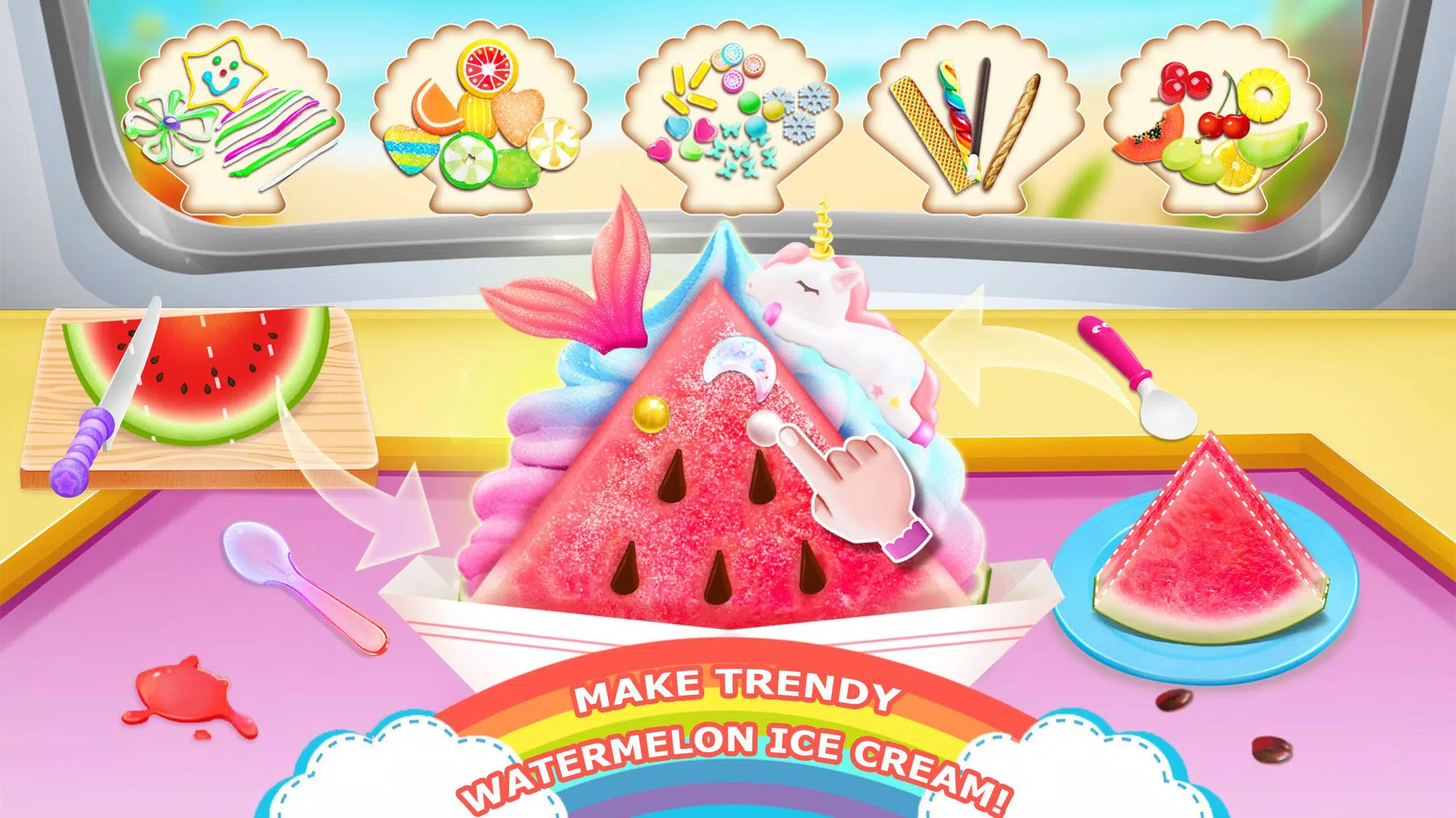 Unicorn Chef Ice Cooking Games应用截图
