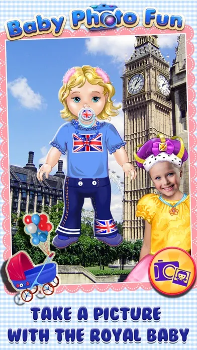 Capturas de pantalla de Royal Baby Photo Fun - Dress Up & Card Maker